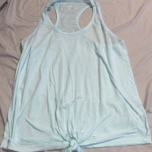 teal tank top